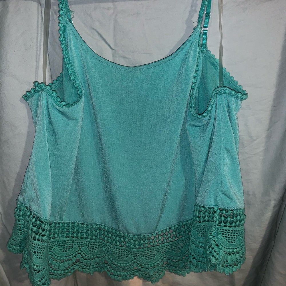 Teal Crop-top